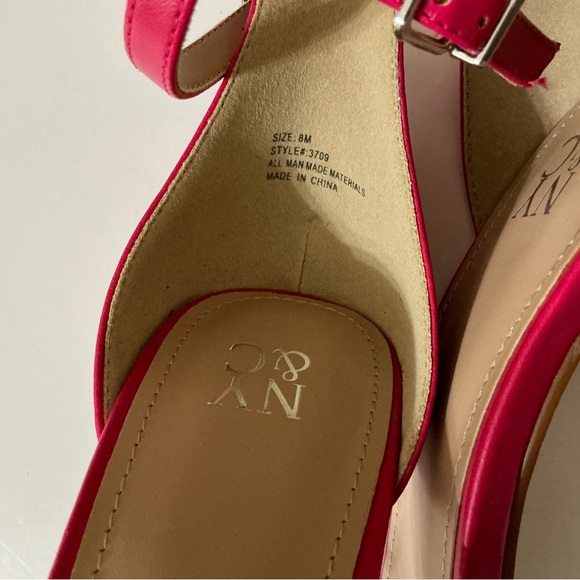 New York & Company Pink/Fuchia Heels Size 8M. - Picture 7 of 7